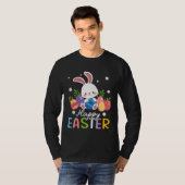 T-shirt Bunny Pastel Spring Hunt Eggs Rabbit Happy Easter  (Devant entier)