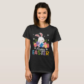 T-shirt Bunny Pastel Spring Hunt Eggs Rabbit Happy Easter  (Devant entier)