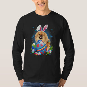 T-shirt Bunny Pekingese Avec Panier D'Oeufs Chasse Aux Fle