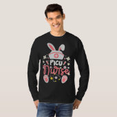T-shirt Bunny PICU Nurse Bunny Ears Pediatric Intensive Ca (Devant entier)