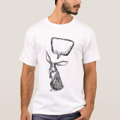 T-SHIRT BUNNY RABBIT DIT QUE...CUSTOMIZABLE BUBBLE DE PENS (Devant)