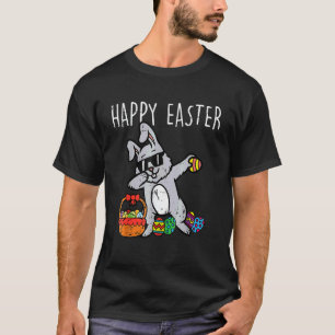 T-shirt Bunny Rabbit Happy Easter Dab Dance Cool Kids