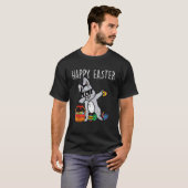 T-shirt Bunny Rabbit Happy Easter Dab Dance Cool Kids (Devant entier)