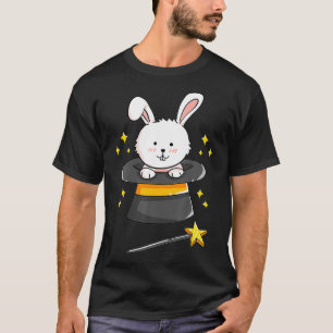 T-shirt Bunny Rabbit Magicien Wand Magicien Assistant Witc