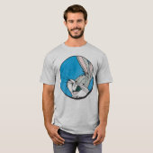 T-shirt BUNNY™ Retro Blue Patch (Devant entier)