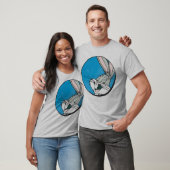T-shirt BUNNY™ Retro Blue Patch (Unisexe)