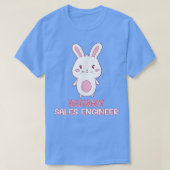 T-shirt Bunny Sales Engineer Easter Jésus Christian  (Design devant)