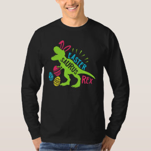 T-shirt Bunny Saurus Dinosaur Hug Oeufs de Pâques T Rex Pâ