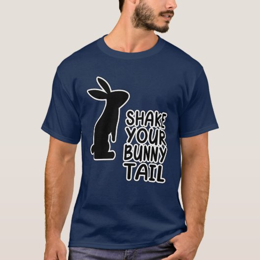 T-shirt Bunny Shake votre queue Cotton Tail Rabbit ZKA (Devant)