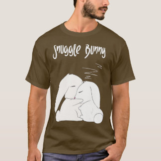 T-shirt Bunny Snuggle - Lapins Dormants Drôle