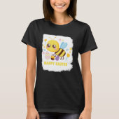 T-shirt Bunny Spring Hunt Eggs bee Happy Easter Day (Devant)