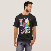 T-shirt Bunny Stethoscope Scrub Nurb Life Pâques Jour d'ab (Devant entier)
