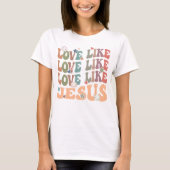 T-shirt Bunny Tee, Chemise chrétienne, Amour Comme Jésus (Devant)