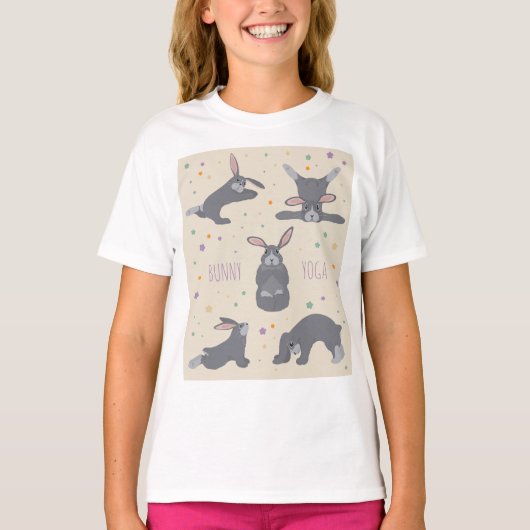 T-shirt Bunny Yoga (Devant)
