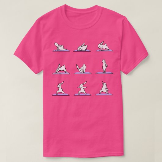 T-shirt Bunny Yoga  (Design devant)