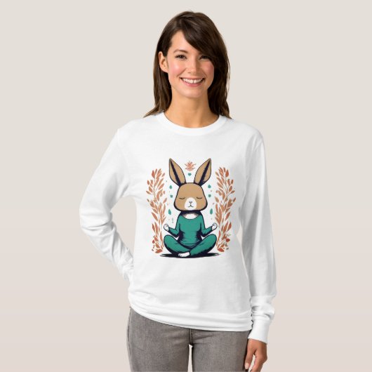 T-shirt Bunny Yoga (Devant entier)
