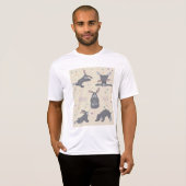 T-shirt Bunny Yoga Poses Funny Rabbit (Devant entier)