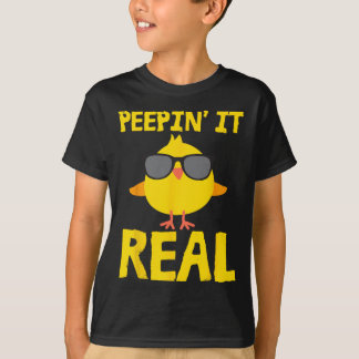T-shirt Bunnyin' It Real Funny Cool Chick Bunny Chickens E