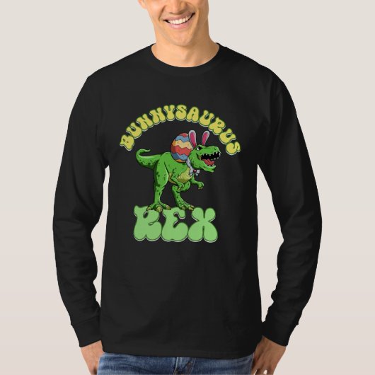 T-shirt Bunnysaurus Rex Easter Rex Dinosaur Bunny Kids Din (Devant)