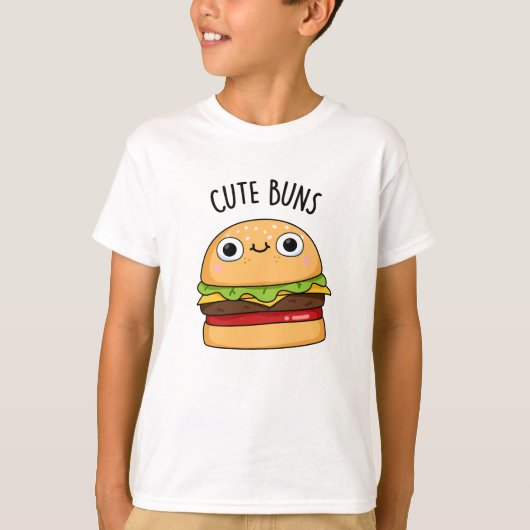 T-shirt Buns mignons Funny Burger Pun (Devant)