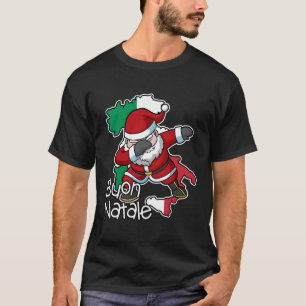 T-shirt Buon Natale Italia Santa Claus Italie
