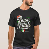 T-shirt Buon Natale Italienne Famille Noël Italie Pride H (Devant)