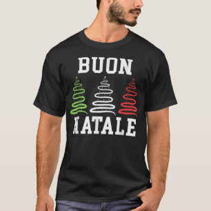 T-shirt Buon Natale Italy Pride Xmas Holiday Italian Chris