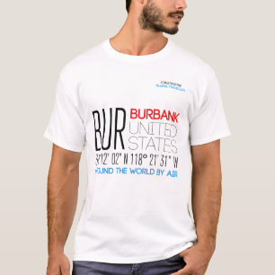 T-shirt Burbank, États-Unis Text Art