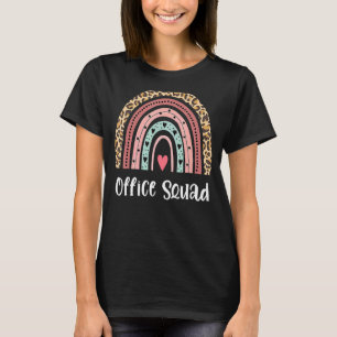 T-shirt Bureau Arc-en-ciel Secrétaire de l'école Bureau Pe