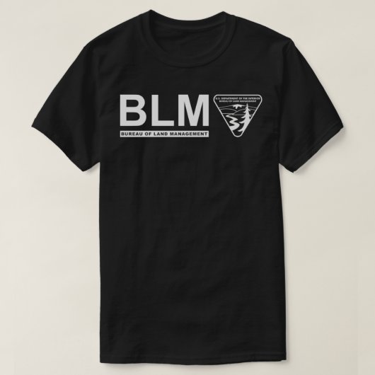 T-shirt Bureau de gestion foncière BLM original Blanc (Design devant)