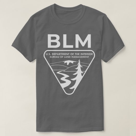 T-shirt Bureau de gestion foncière BLM original Blanc 1 (Design devant)
