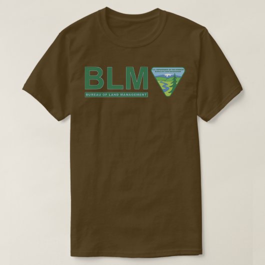 T-shirt Bureau de gestion foncière BLM original Couleur 1 (Design devant)