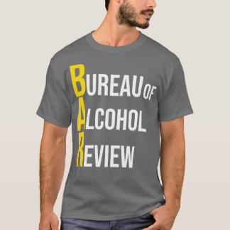 T-shirt Bureau de la bière de l'examen de l'alcool