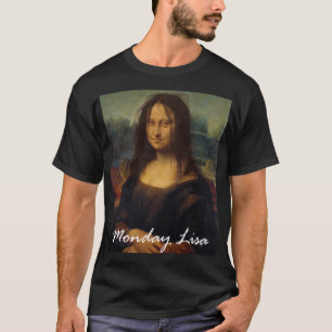 T-shirt Bureau de Mona Lisa Matin d'emploi Lisa La Giocond