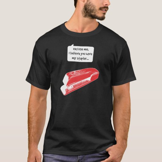 T-shirt Bureaux - agrafeuse (Devant)