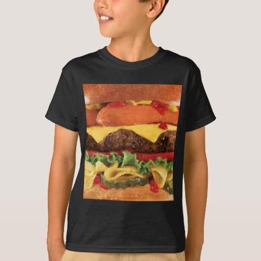 T-shirt burger (Devant)