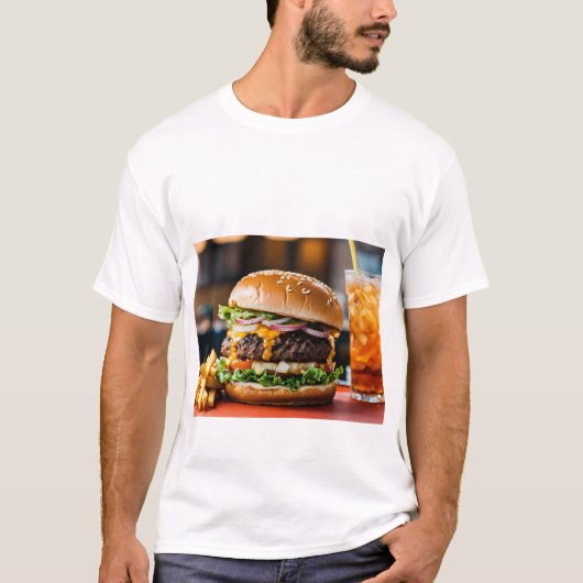 t-shirt burger (Devant)