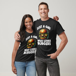 T-shirt Burger Art Drôle Pour Fille Femmes Hamburger