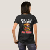 T-shirt Burger Bliss estive - Noël drôle (Dos entier)