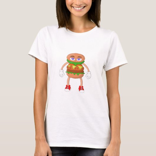 T-shirt Burger convivial (Devant)