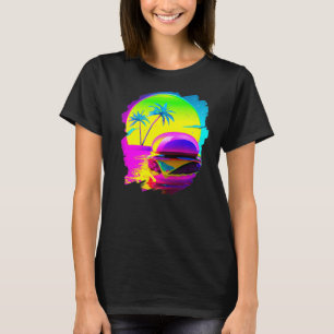 T-shirt Burger cool Chilling sur la plage Restauration rap