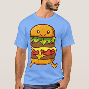T-shirt Burger Cute Kawaii Anime esthétique Hamb Japonais