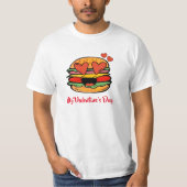 T-shirt Burger de Saint-Valentin (Devant)