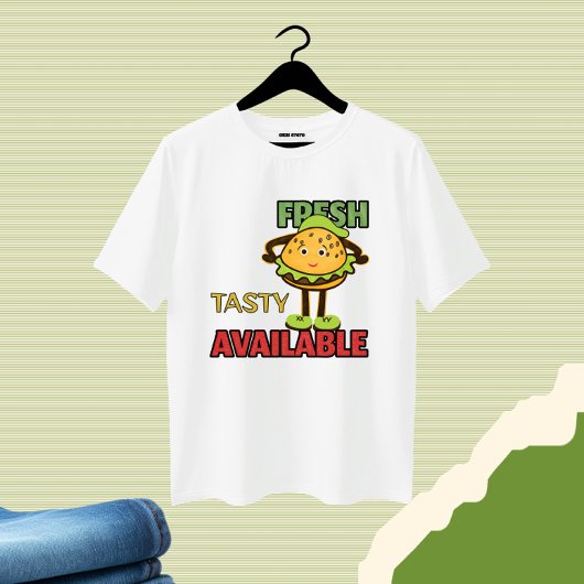 T-shirt Burger drôle