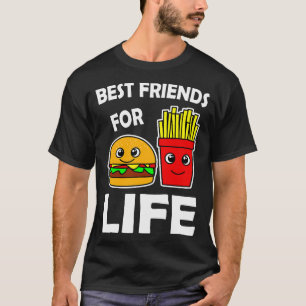 T-shirt Burger et frites Best Friends For Life 