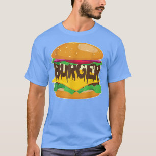 T-shirt Burger Hamburger Cheesburger Pour Amateur De Resta