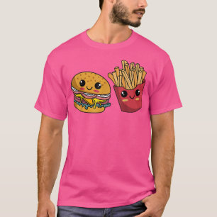 T-shirt Burger Hamburger French Fries Fast Food Lover