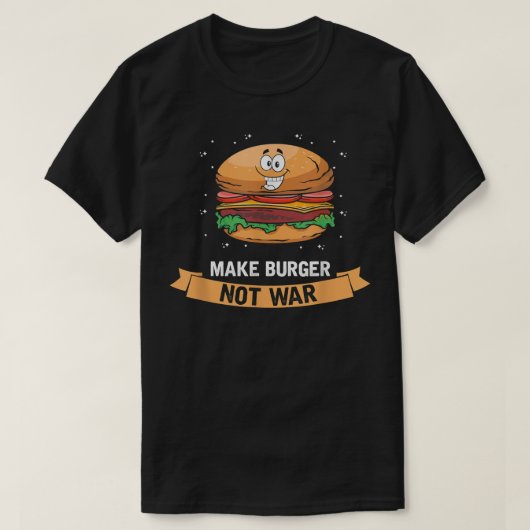 T-shirt Burger Lover, Fast Food Cheeseburger Hamburger Bar (Design devant)
