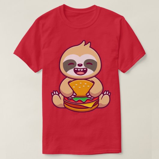 T-shirt Burger mignon Sloth (Design devant)