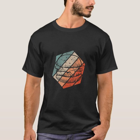 T-shirt Burger Retro Style Cheeseburger Burger Classic (Devant)